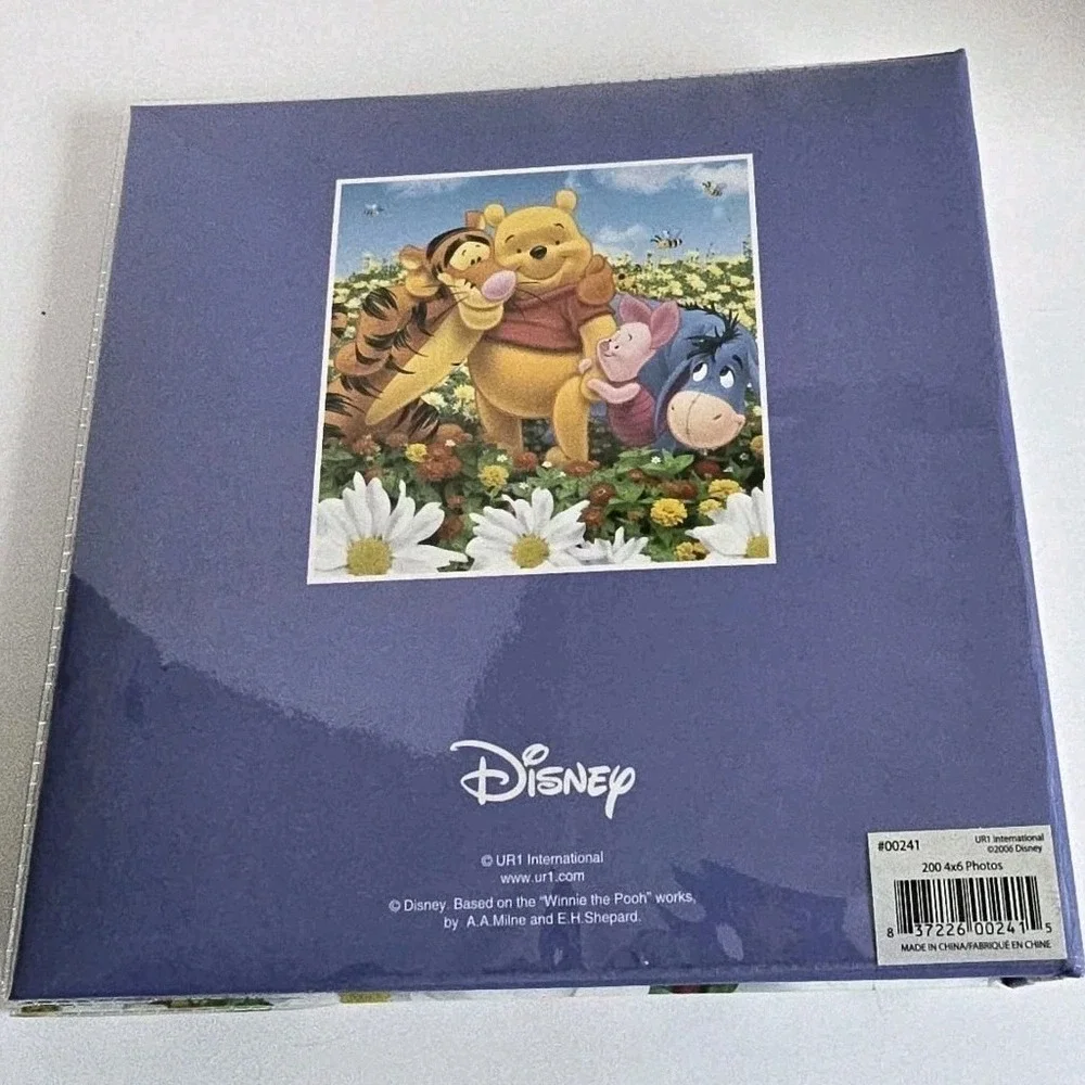 Disney Winnie the Pooh Friends Blue Photo Album 4x6 200 Photos Acid Free Vtg